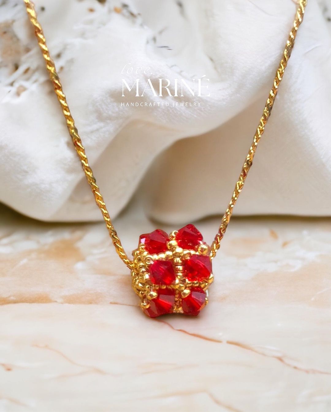 Ruby Birthstone necklace