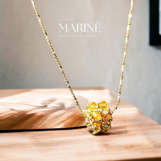 Yellow Topaz Birthstone Necklace