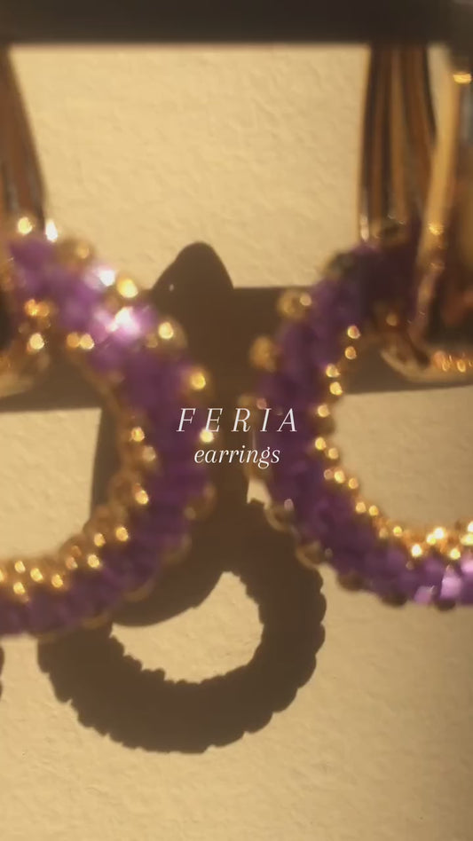 Feria Earrings (Silk Satin)